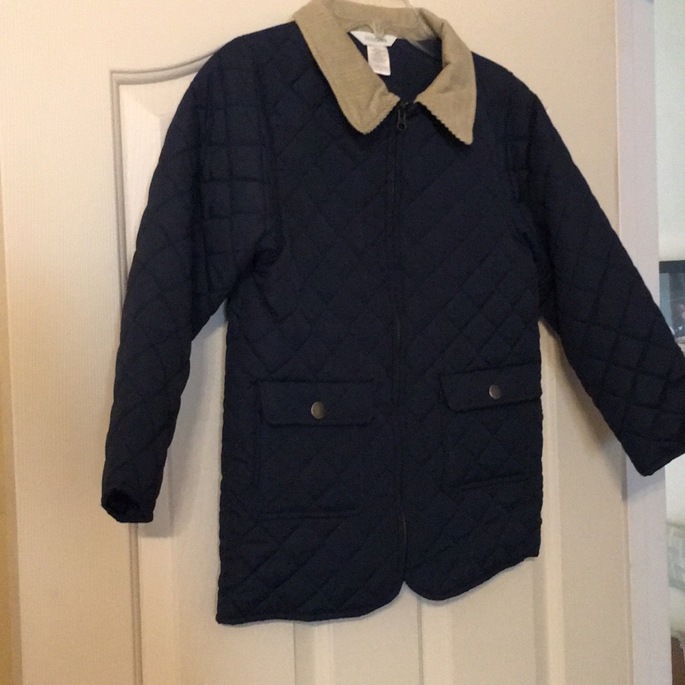 Boys sz 7 navy barn jacket